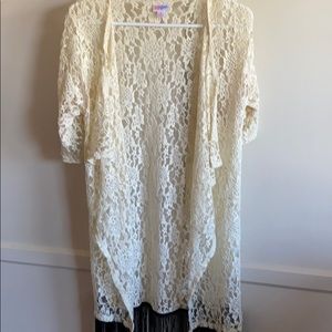 LulaRoe Monroe kimono EUC